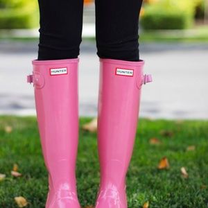 Hot Pink Tall Hunter Rainboots